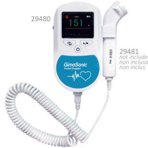 Doppler fetal GIMA GIMASONIC con pantalla a color TFT-LCD y altavoz integrado (Ref. 29480) – Sin sonda, para monitorización fetal y vascular