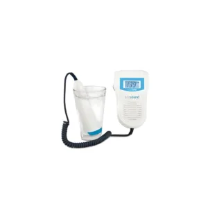 Doppler fetal modelo Ecosound sonda impermeable 2MHz alta sensibilidad con bolsa gel y pilas AA