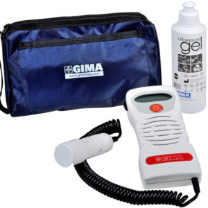 Doppler Fetal Portátil GIMA D2003 con Pantalla LCD – Monitor de Frecuencia Cardíaca Fetal 2 MHz (Ref. GM29503)