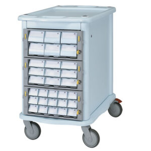 DOUBLE FACE PHARMACY TROLLEY