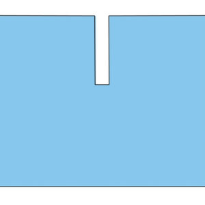 DRAPE 200x240 cm with adhesive U shape cut - sterile