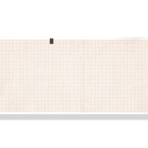 ECG thermal paper 108x140mm x200s pack - orange grid