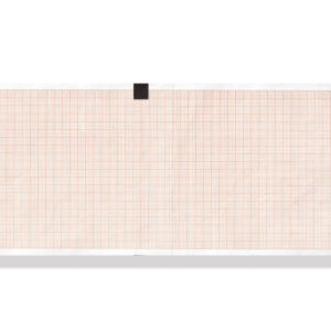 ECG thermal paper 110x140 mm x143s pack - orange grid