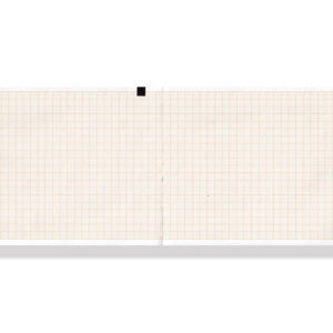 ECG thermal paper 110x140mm x200s pack - orange grid