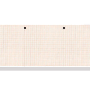 ECG thermal paper 112x100 mm x300s pack - orange grid