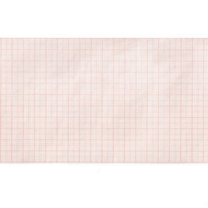 ECG thermal paper 112x23 mm x m roll - orange grid