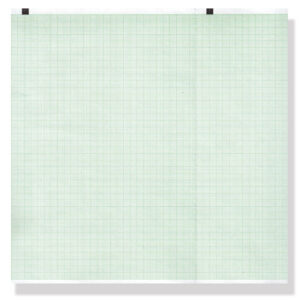 ECG thermal paper 210x140mm x150s pack - green grid