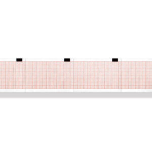 ECG thermal paper 50x70mm x200s pack - orange grid