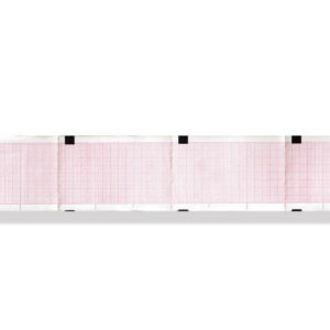 ECG thermal paper 50x75mm x400s pack - orange grid
