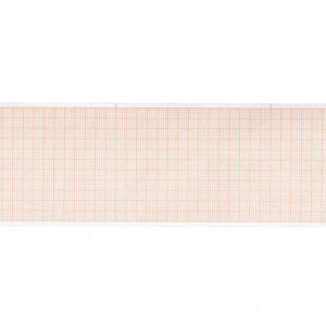 ECG thermal paper 60x30 mm x m roll - orange grid