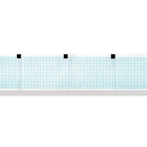 ECG thermal paper 60x75mm x250s pack - blue grid