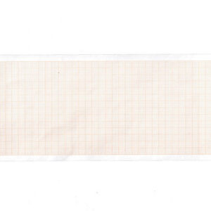 ECG thermal paper 80x20 mm x m roll - orange grid