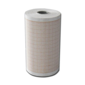 ECG thermal paper 80x25 mm x m roll - orange grid
