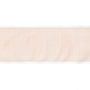 ECG thermal paper 90x28 mm x m roll - orange grid