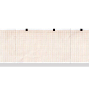 ECG thermal paper 90x70mm x400s pack - orange grid