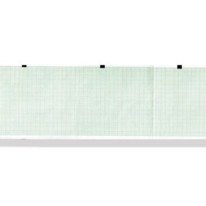 ECG thermal paper 90x90mm x390s pack - green grid