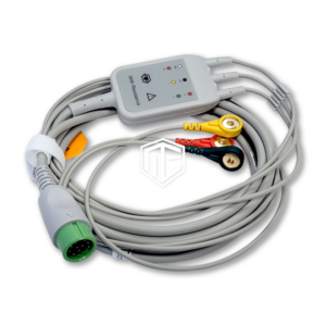 EKG Kabel 3-adrig Druckknopfadapter