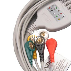 EKG Kabel 5-adrig Druckknopfadapter