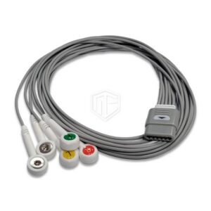 EKG Kabel 5-adrig Druckknopfadapter