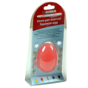 Ejercitador Squeeze Egg suave rojo para mano y dedos | TPE GIMA 47141