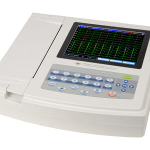 Electrocardiógrafo de 12 canales con monitor 1200G · Pantalla TFT de 8" a color, interpretación automática y memoria de 1.000 estudios · GIMA · Ref. 33224