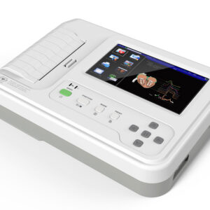 Electrocardiógrafo ECG portátil CONTEC 600G (GIMA 33222) · 12 derivaciones · 3/6 canales con monitor y pantalla táctil TFT color de 7"