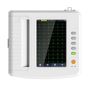 Electrocardiógrafo GIMA 1212G de 12 canales con monitor LCD color 10,1", impresora térmica y software — ECG 12 derivaciones simultáneas · Ref. 33219