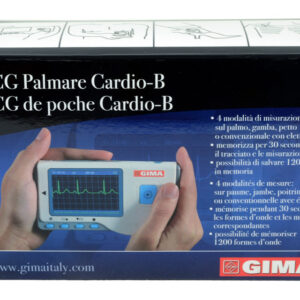 Electrocardiógrafo portátil CARDIO-B PALM ECG GIMA (Ref. 33261) · 4 modos de medición · Memoria de 1.200 ECG · USB 2.0