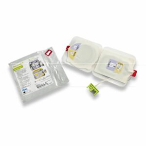 Electrodo adulto ZOLL CPR-D PADZ con kit primeros auxilios incluye mascarilla protectora, máquina de afeitar, tijeras, guantes y toallita húmeda desechable