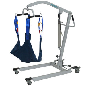 Elevador Hidráulico de Pacientes GIMA – Grúa de Transferencia y Movilización con Eslinga, Carga Máx. 150 kg | Ref. 43450 (SKU GM43450)