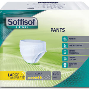 Empapador Tipo Braguita Pull-Up Desechable SOFFISOF Air Dry Pants GIMA – Incontinencia Moderada y Severa, Tallas M-L-XL (Ref. GM36715 a GM36719)