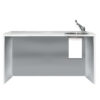 Encimera de Trabajo 156 cm con Lavabo a la Derecha | Módulo Técnico Móvil GIMA Mobile Space – Ref. GM45423