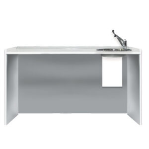 Encimera de Trabajo 156 cm con Lavabo a la Derecha | Módulo Técnico Móvil GIMA Mobile Space – Ref. GM45423
