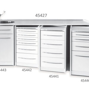 Encimera de trabajo con lavabo a la derecha 206 cm – Worktop Mobile Space GIMA (Ref. GM45426)