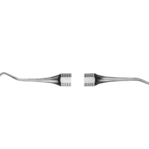 Escaler dental fig. 204S de acero inoxidable, de doble extremo – Instrumental de higiene dental y periodoncia GIMA (Ref. 60150)