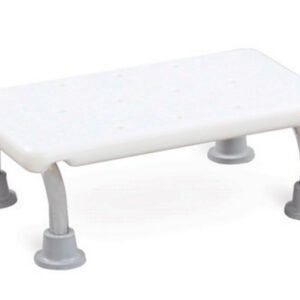 Escalón de baño de 1 peldaño BATH STEP – Estructura de acero inoxidable, plataforma de plástico y carga máxima 100 kg (GIMA, Ref. 42920)