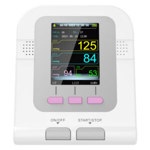 Esfigmomanómetro Electrónico Veterinario GIMA (Ref. 80550) – Tensiómetro Oscilométrico Automático para Animales con Pantalla LCD a Color, Memoria de 100 Registros y 5 Tallas de Manguito