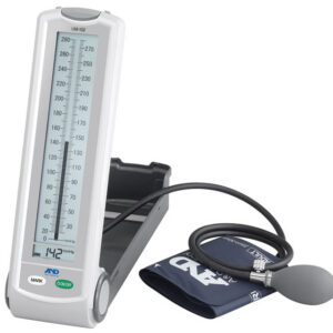 Esfigmomanómetro Sin Mercurio GIMA UM-102 – Tensiometría Auscultatoria con Lectura Digital de Pulso, 0-300 mmHg, Manguito Adulto 22-32 cm | Ref. GM32775 y GM32776
