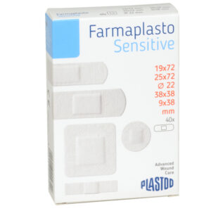 Esparadrapo adhesivo hipoalergénico GIMA Sensitive para piel sensible – Surtido de 5 formatos | 3200 unidades (80 cajas de 40) | Ref. 34817