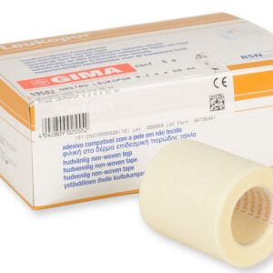Esparadrapo de papel hipoalergénico LEUKOPOR® BSN 50 mm × 9,2 m – Fijación de apósitos en piel sensible (Caja de 6 uds.)