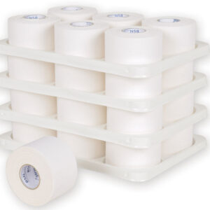 Esparadrapo Deportivo Rígido Strappal 4 cm x 10 m – Tape Inelástico de Viscosa sin Látex para Vendaje Funcional y Taping (GIMA 59051 / BSN 71490-00)