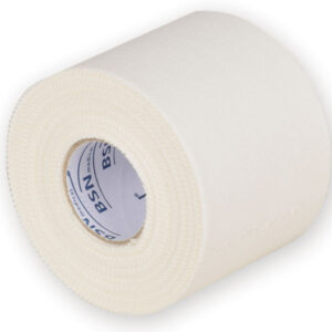Esparadrapo Deportivo Rígido Strappal Sport Tape 5 cm x 10 m – Tape Inelástico de Viscosa sin Látex para Vendaje Funcional y Taping (Ref. GIMA 59052 / BSN 71493-00)