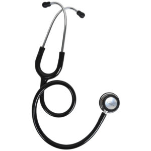 Estetoscopio GIMA Evolve de doble campana – Fonendoscopio con cabezal doble Ø 48/36 mm y tubo de PVC de 75 cm (Ref. GM49550)