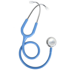 Estetoscopio GIMA Evolve de doble campana – Fonendoscopio con cabezal doble Ø 48/36 mm y tubo de PVC de 75 cm (Ref. GM49550)