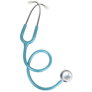 Estetoscopio GIMA Evolve de doble campana – Fonendoscopio con cabezal doble Ø 48/36 mm y tubo de PVC de 75 cm (Ref. GM49550)