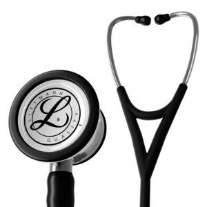 Estetoscopio Littmann® Cardiology IV Edición Especial – Ref. 6177C – Negro con acabado espejo (cabezal Ø 43/33 mm) | GIMA 32660