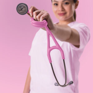 Estetoscopio Littmann® Cardiology IV – Ref. 6159C – Color rosa con acabado acero inoxidable (cabezal Ø 43/33 mm) | GIMA 32676
