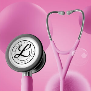 Estetoscopio Littmann® Cardiology IV – Ref. 6159C – Color rosa con acabado acero inoxidable (cabezal Ø 43/33 mm) | GIMA 32676