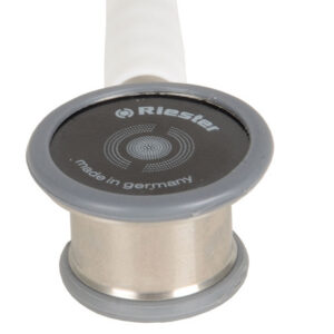 Estetoscopio neonatal RIESTER DUPLEX® 2.0 en acero inoxidable – Fonendoscopio binaural de doble cabezal para recién nacidos, blanco | Ref. GM32340