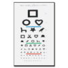 EWING ILLITERATE OPTOMETRIC CHART - 6 m - 28x56 cm